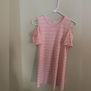 Btween pink and white stripe dress
